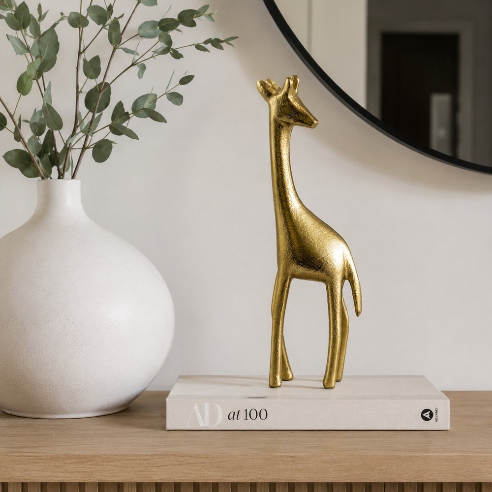 Nate Berkus Decorative‎ Giraffe Magnetic Decorative Figurine Gold Tone